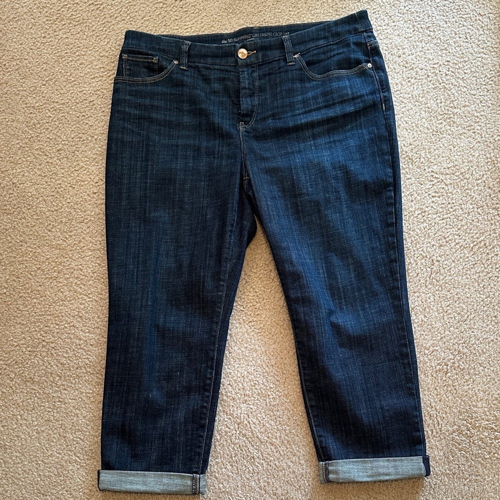 Chico's Dark Indigo Ankle Jeans